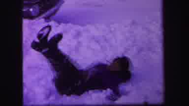 Lynbrook New York (1971): Kid Playing In The Snow