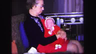 Lynbrook New York (1971): A Very Small Baby Sleeping Beautifully In Her Mother's
