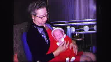 Lynbrook New York (1971): New Born Baby Playing With Its Hands Sitting In