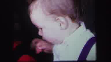 Lynbrook New York (1971): This Newly Walking Toddler Has Discovered The White