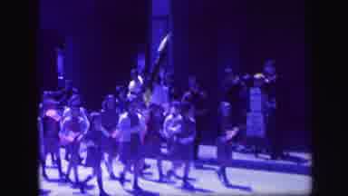 Lynbrook New York (1971): Young Ladies March In A Parade Waving American Flags