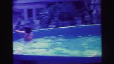 Lynbrook New York (1971): Many Children Playing In A Large Pool With Crystal Clear