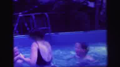 Lynbrook New York (1971): Backyard Outing With The Kids A Little Pool Time
