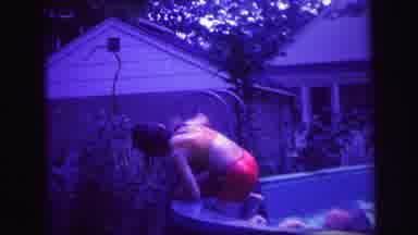Lynbrook New York (1971): Two Babies Come Out Of The Swimming Pool And Then Only