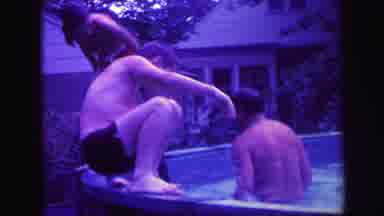 Lynbrook New York (1971): The Persons Are Diving In The Swimming Pool They Enjoy