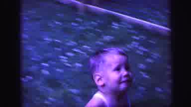 Lynbrook New York (1971): Young Children Playing In The Yard And Running Around