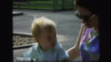 Lynbrook New York (1971): A Little Play In The Toy Rides And He Jump It They Enjoy
