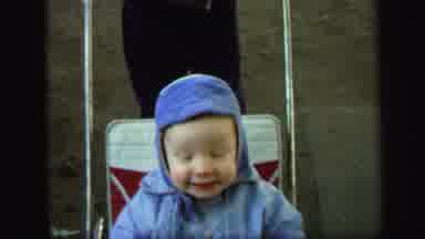 Lynbrook New York (1971): That Baby Is Playing In That Chair For The Ground
