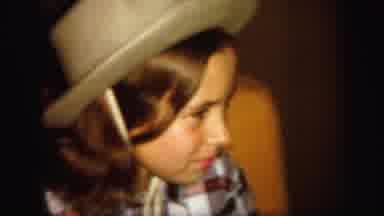 Lynbrook New York (1971): Little Girl Playing Western Dress Up With Hat And Toy