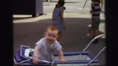 Lynbrook New York (1971): Small Children Show A Lot Of Enthusiasm On Their Walk On