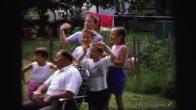 Lynbrook New York (1971): Video Of Family Picture From Different Angle In Garden
