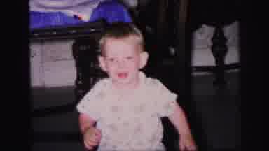 Lynbrook New York (1971): Happy Energetic Little Boy With Blonde Hair Running