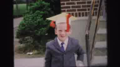 Lynbrook New York (1971): Young Boy In A Suit And Tie Smiling Wearing A Graduation