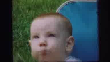 Lynbrook New York (1971): Adult Getting Baby's Attention By Clapping Infant Looks