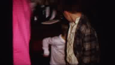 Lynbrook New York-1971: Two Little Boys Jump Around And Clap Their Hands For The