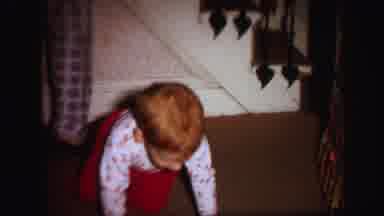 Lynbrook New York (1971): Children Play On The Floor In Front Of Stairs Decorated