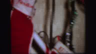 Lynbrook New York (1971): Boy In Red And White Pjs Approaches Decorated Staircase