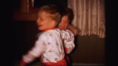 Lynbrook New York (1971): Two Matching Outfit Siblings Showing Off Their New