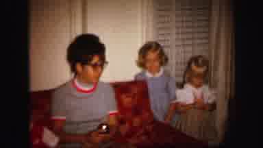 Lynbrook New York (1971): The Family Members Are Sitting In The Home And Engaged