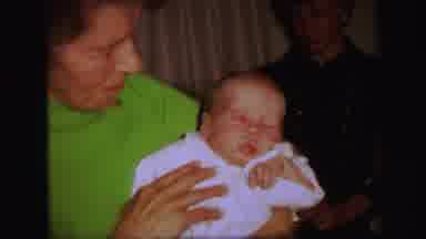 Lynbrook New York (1971): Young Children Visiting Grandparents On Family