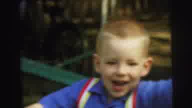 Lynbrook New York (1973): Two Boys Play In A Very Large Outdoor Area Equipped With