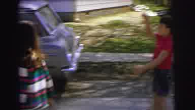 Lynbrook New York (1973): Large Movement Of Children In The External Area Of