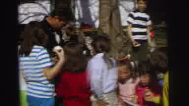 Lynbrook New York (1973): Small Child Sits Alone At A Birthday Party Eating Cake