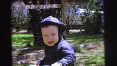 Lynbrook New York (1973): Two Different Little Boys Outside Smiling For Camera