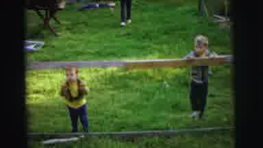 Lynbrook New York (1973): The Childrens Are Playing In The Garden They Enjoy