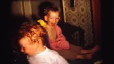 Lynbrook New York (1973): Children Have Fun Sitting At Their Home Table Waiting