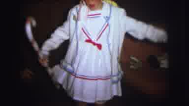 Lynbrook New York (1973): A Young Girl In Bo Peep Apparel Has Another Child Lift