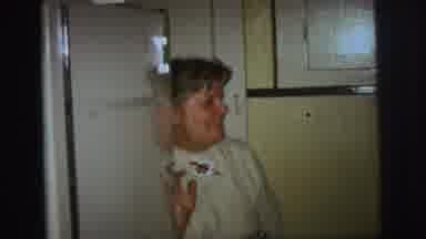Lynbrook New York (1973): Grandma Talks To The Camera As Little Boy Mugs The