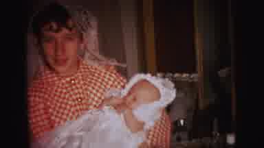 Lynbrook New York (1973): Young Lady Carefully Holding A New Born Baby In Her Arms