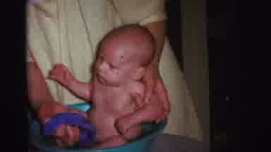 Lynbrook New York (1973): A Little Baby Bath In The Hot Water Tub And His Mother