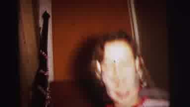 Lynbrook New York (1973): Smiling Girl In Curlers Walking With Two Boys In Pajamas