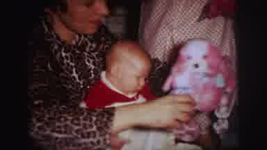 Lynbrook New York-1973: Parents And Children Playing With Toys On Christmas