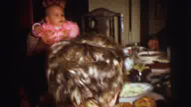 Lynbrook New York (1973): The Family Members Are Eating In The Dining Table
