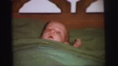 Lynbrook New York (1973): Baby Sleeping Alone In His Parents Bed