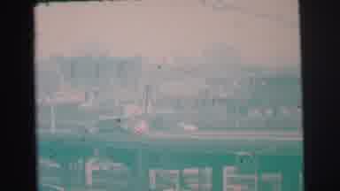 Lynbrook New York (1973): Hertz Sign Cars Traffic Blurry Old Film Billboard Truck