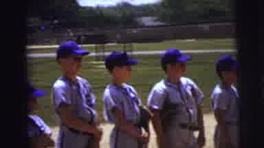 Lynbrook New York (1973): Kids Play Baseball Outside
