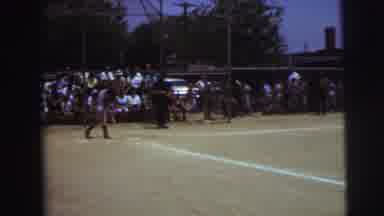 Lynbrook New York (1973): Boys Playing Baseball Outside And Pitcher Throwing Ball