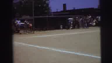 LYNBROOK NEW YORK-1973: Youth Baseball Game At Local Stadium