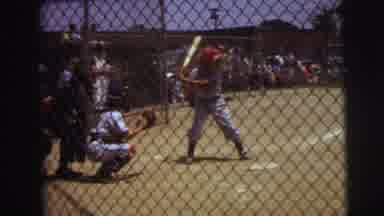 Lynbrook New York (1973): Children's Baseball Game Accompanied By A Very Cheerful