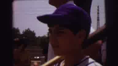 Lynbrook New York (1973): Baseball Players Holding Bats At Game On A Sunny Day