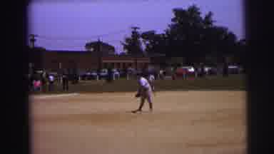 Lynbrook New York (1973): Baseball Game Showing Pitcher Throwing Ball To Batter At