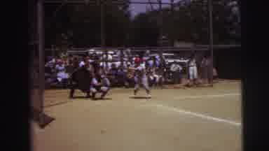Lynbrook New York (1973): A Little Boy Striking Out As A Baseball Pitch Is Thrown