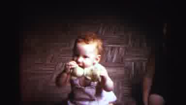 Lynbrook New York (1973): Two Babies Together Sitting Enjoying Life Catching Their