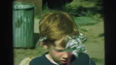 Lynbrook New York (1973): Silver Young Boy And Blond Aluminium Circle Sister Home