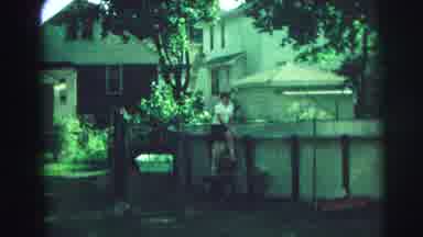 Lynbrook New York (1973): Boy Is Getting Inside Pool And Then Other Boys Are Seen