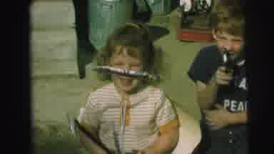 Lynbrook New York (1973): A Young Boy And Girl Playing Dress Up And Three Children